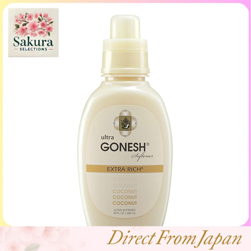 GONESH Ultra Softener (Fabric Softener) Coconut (Tropical Coconut Scent) 600ml