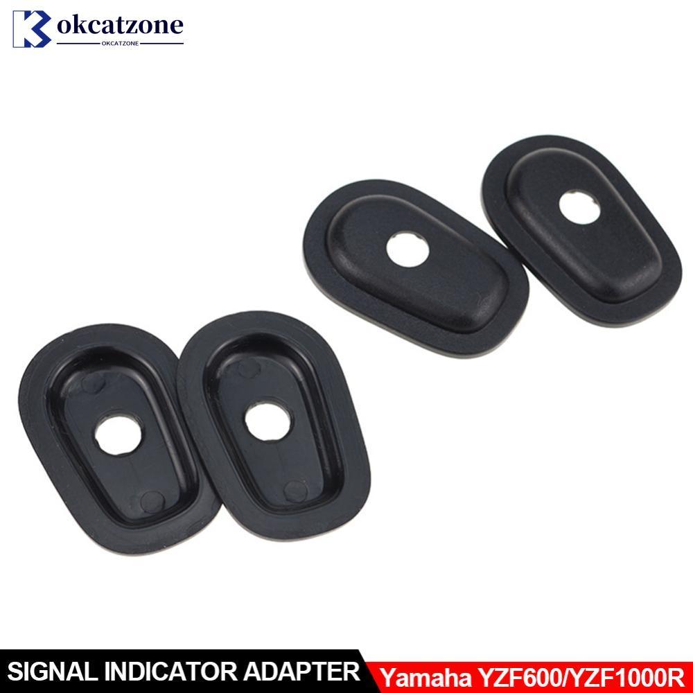 OKCATZONE 4 ชิ้นรถจักรยานยนต์รถจักรยานยนต์ไฟเลี้ยวตัวบ่งชี้อะแดปเตอร์ Spacers สําหรับ YAMAHA YZF 600