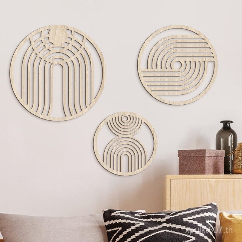 ชิ้นรอบรอบรอบรอบตกแต่งผนังรายการตกแต่งแขวนผนังแขวนผนังอเมริกันประเทศลายไม้ข้ามพรมแดนกลวงบ้านไม้3 bz7