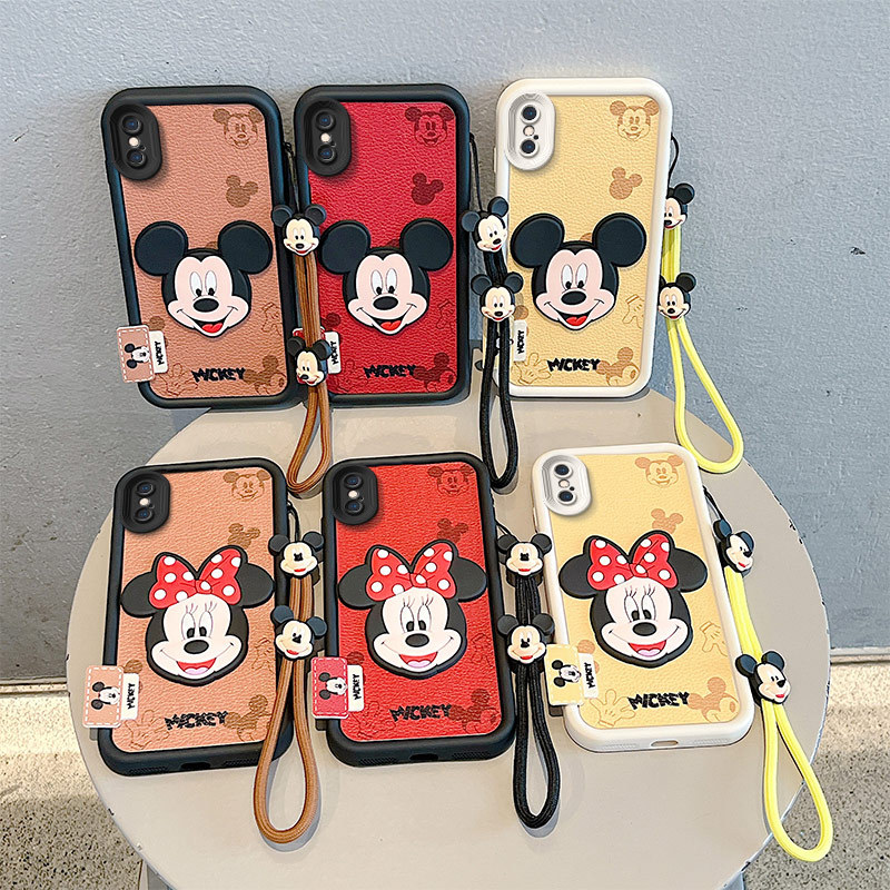 เคส iPhone X Case iPhone Xs Case iPhone Xr Case iPhone Xs Max Case Textured Leather Cute เข้ากันได้ก