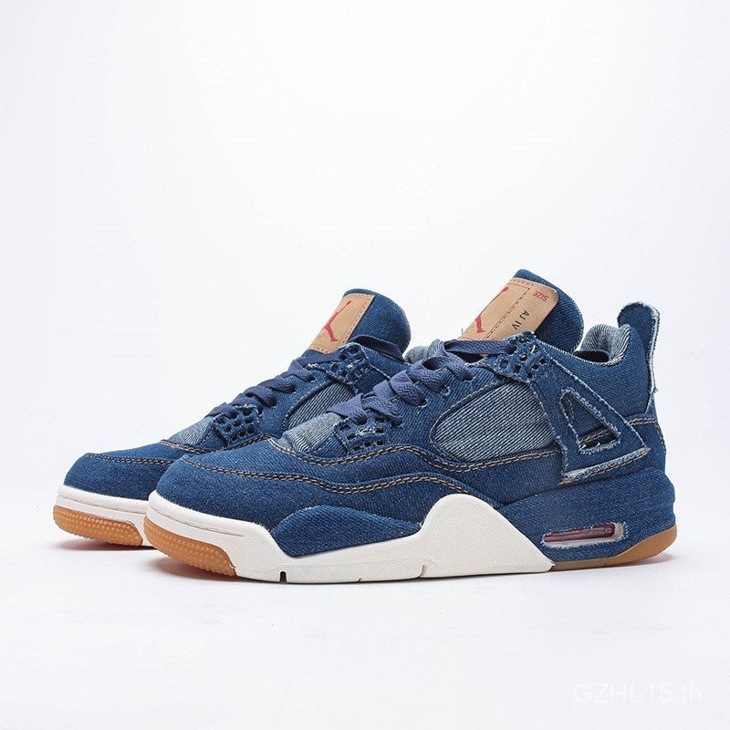 รองเท้าบาสเก็ตบอล Levi’s Blue สำหรับผู้ชาย ออกแบบเพื่ออเนกประสงค์และน้ำหนักเบา โมเดล 7YHP KHEZ