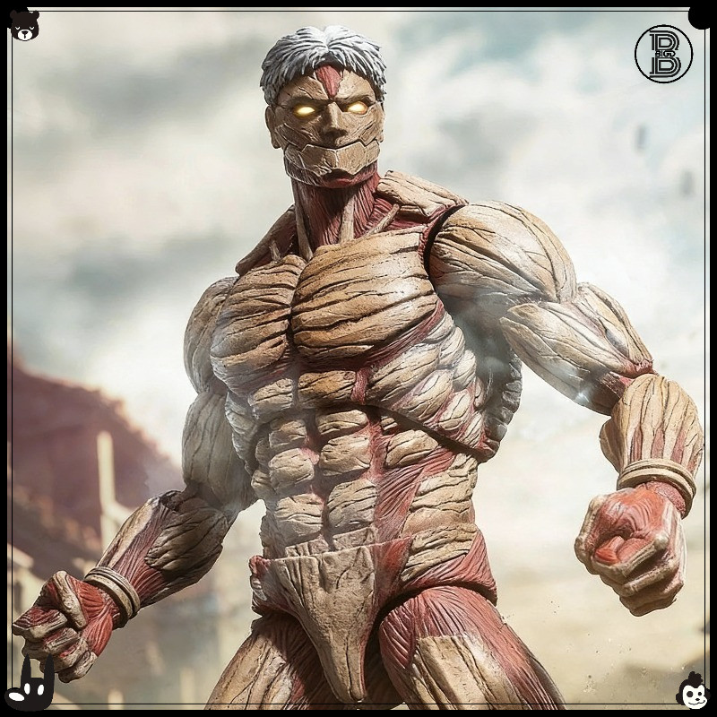 ใหม่ Kaiyodo Amazing Yamaguchi NR069 Armored Giant Reiner Braun Attack on Titan Action Figure ของเล่นสะสม