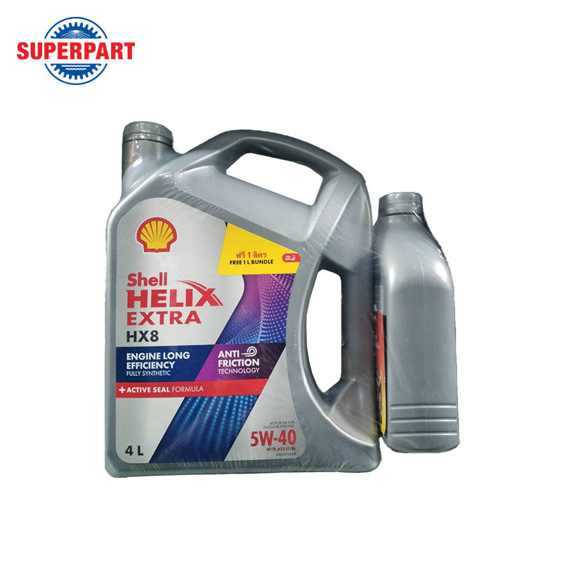 น้ำมันเครื่อง SHELL HELIX HX8 B(5W-40) 4L แถม1L