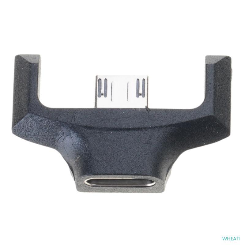 WHEATI ตัวแปลง USB C อะแดปเตอร์ Micros ถึง Type C อะไหล่ทดแทนสําหรับเมาส์สําหรับเล่นเกมก่อสร้าง Univ