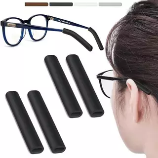 EDTH 2 คู่แว่นตา Anti-SLIP Cover ที่เกี่ยวหูซิลิโคน Anti-SLIP สําหรับแว่นตากันแดดแว่นตาขาวัดเคล็ดลับ Bla สีขาวสีน้ําตาล