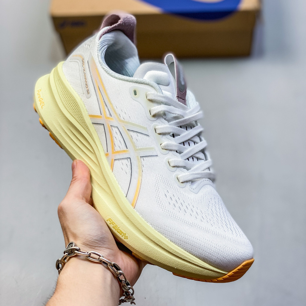 Gel-Kayano 32 รองเท้าวิ่งพื้นนุ่มน้ําหนักเบา,ทนทานและทันสมัยรองเท้ากีฬาสําหรับบุรุษและสตรี BO4E