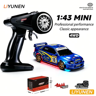 1/43 Mini 4WD RC Drift รถ Subaru RX7 M4 เดสก์ท็อป 2.4G รีโมทคอนโทรล RX7 Subaru รถรุ่น Racing JDM ยุง 1:43 รถขนาดเล็กสําหรับ Boy ของขวัญ