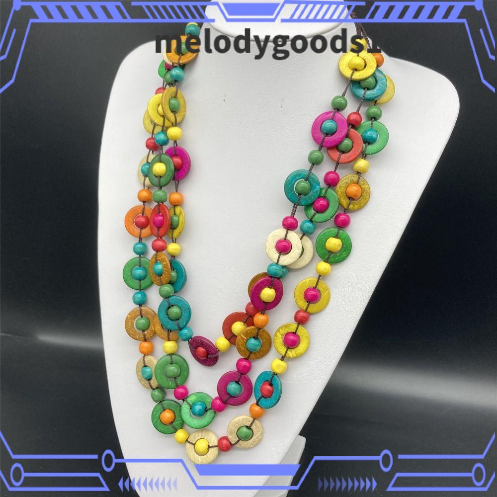 MELODYGOODS สร้อยคอไม้ Handmade Bib Bead เครื่องประดับคอ
