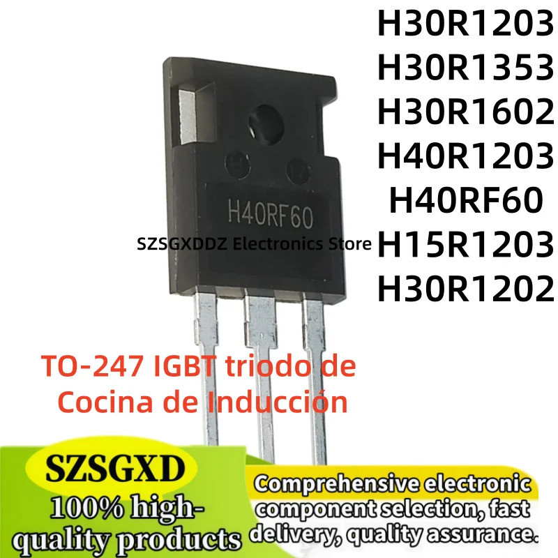 5PCS H30R1602 H30R1202 H30R1203 H30R1353 H15R1203 H40R1203 IHW40N60RF H40RF60 TO-247 Field Effect ทร