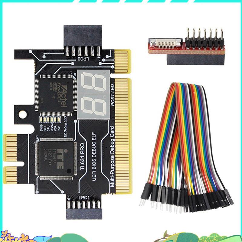 TL631 PRO แล็ปท็อป PCI Diagnose การ์ด PC PCI-E สําหรับ MINI LPC เมนบอร์ดวิเคราะห์เครื่องทดสอบ Debug 