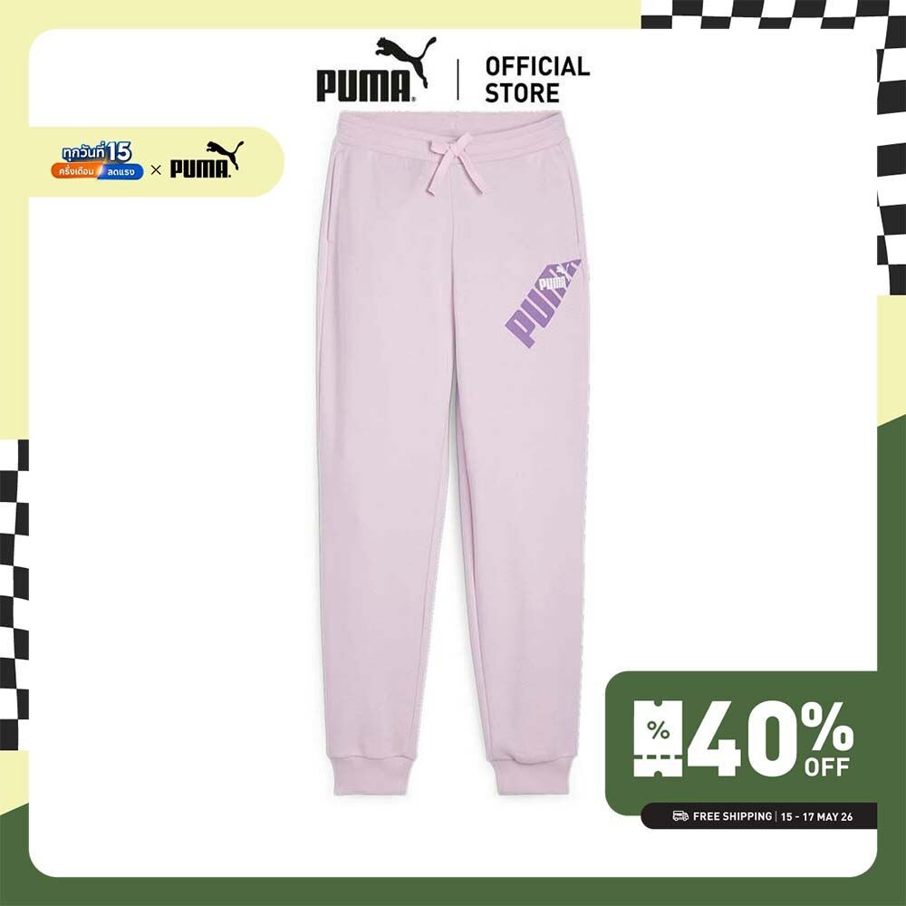PUMA KIDS - กางเกงเอวสูง PUMA POWER สำหรับวัยรุ่น สีม่วง - 67936460