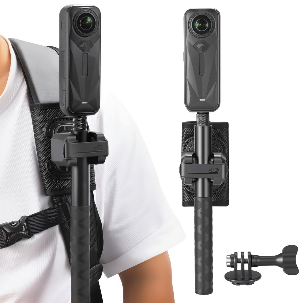 STARTRC Selfie Stick Holster กระเป๋าเป้สะพายหลังคลิปสําหรับ insta360 X6 X5 X4 Air Hero 13 12 MAX 2 DJI Osmo 360 2/Action 6 5 Pocket 4/3 อุปกรณ์เสริม