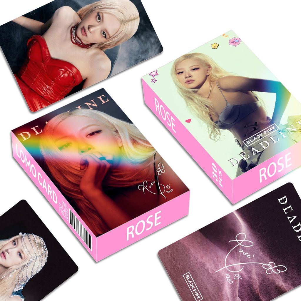 30pcs BP Lomo การ์ด DEADLINE World Tour Jump DDU-DU BORN สีชมพู ALBUM KILL THIS LOVE โปสการ์ด ROSE J