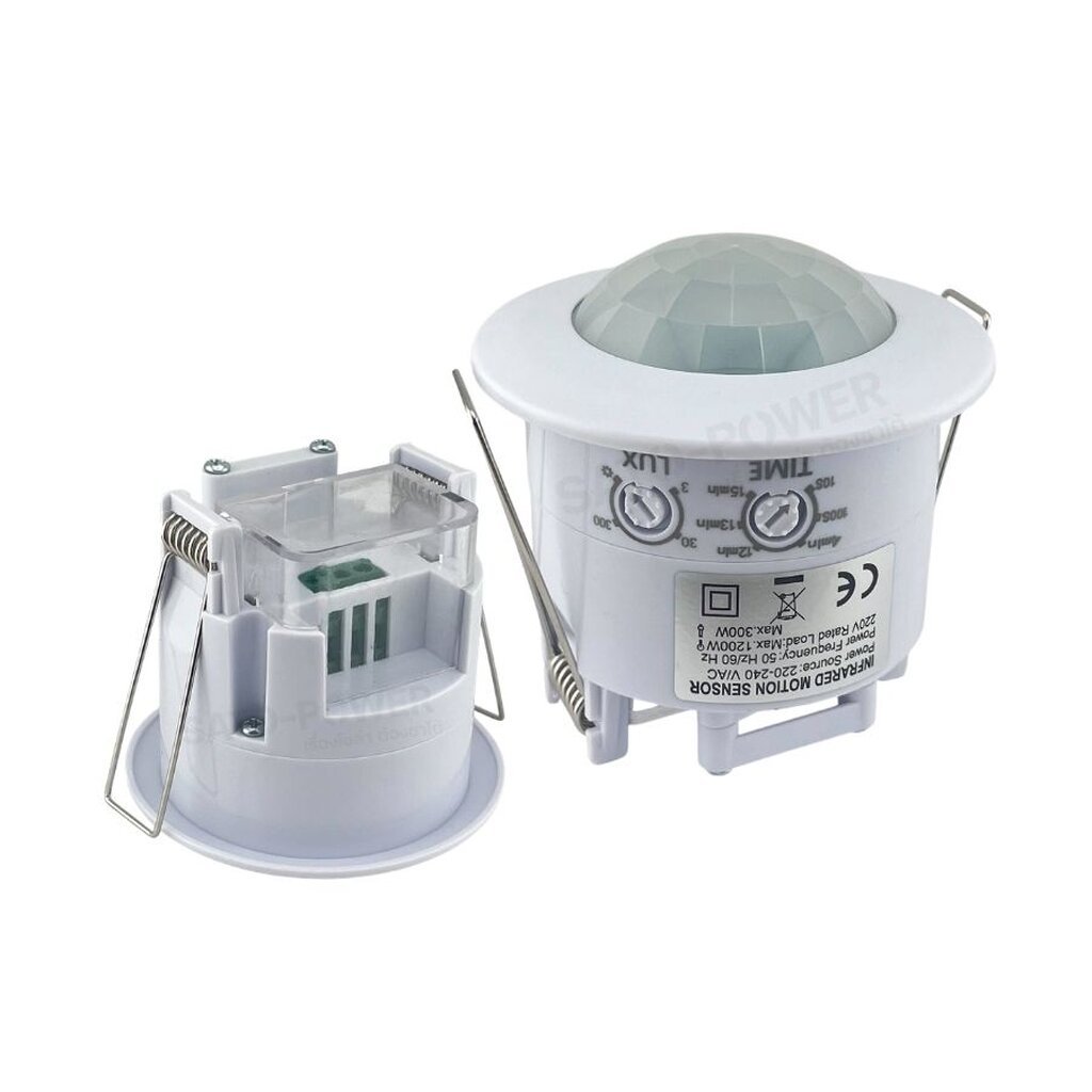 PIR รุ่น SY-PIR207 | เซ็นเซอร์ตรวจจับความเคลื่อนไหว 220-240Vac | 360 องศา
