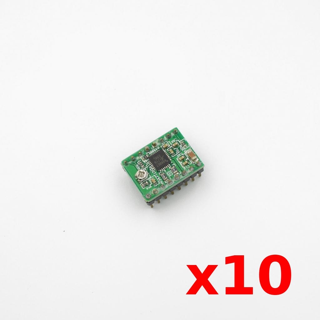 10 Sets – A4988 Stepper Motor Driver Mini บอร์ด ไดรฟ์มอเตอร์