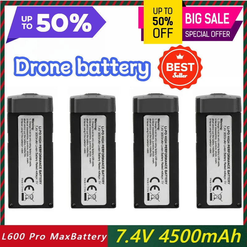 7.4V 4500mAh L600 ProMax Drone แบตเตอรี่สําหรับ LYZRC Life L600 ProMax Dron Quadcopter แบตเตอรี่ Dro
