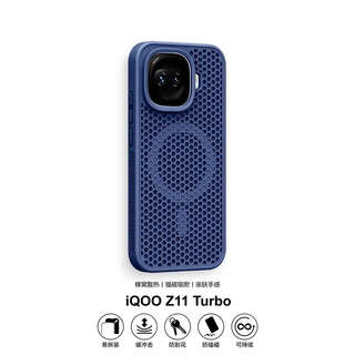สําหรับ Vivo iQOO 15R iQOO Z11 Turbo สําหรับ MagSafe Magnetic Cooling รังผึ้งตาข่ายป้องกันโทรศัพท์ฝาหลังกันชนกันกระแทก