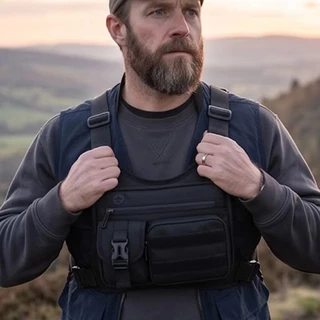 JIMMY Sports Vest Bag กระเป๋าคาดหน้าอกอเนกประสงค์แบบปรับได้น้ําหนักเบา กระเป๋าเป้อเนกประสงค์ ผ้า Oxford ทนน้ําอเนกประสงค์ กระเป๋าคาดหน้าอกกลางแจ้งปั่นจักรยาน
