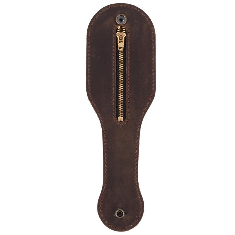 ใหม่แร็กเก็ตหนังบอสตันเหรียญเหรียญกระเป๋าหนังหนาผู้ชายและผู้หญิงอเนกประสงค์ Edc Storage