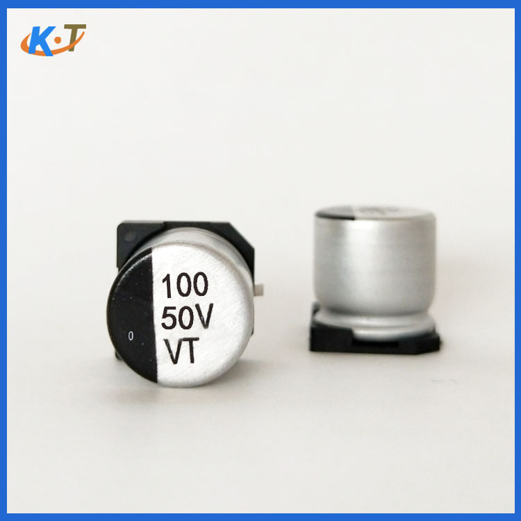 Filter Solid State Capacitor 50v100uf Electrolytic Capacitor 100uf50v Chip Capacitor ยี่ห้อ