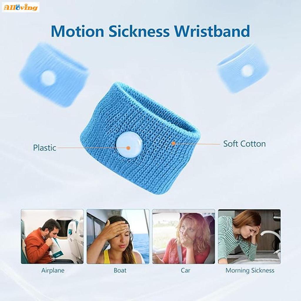 Travel Motion Sickness Relief สายรัดข้อมือธรรมชาติ Nausea Relief Dizzness และ Vomiting สําหรับ Nause