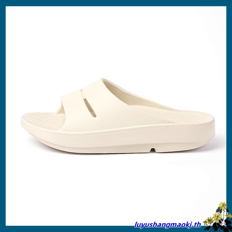 รองเท้า Oofos แท้ รองเท้าแตะเพื่อสุขภาพ รองเท้าแตะผู้ชาย Oofos รองเท้า Black (ดำ) หายปวดเท้าทันที - 