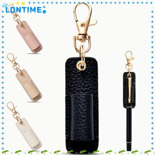 LONTIME คลิปปากกา, PU หนังสร้อยคอสไตล์ Lanyard ที่ใส่ปากกา, …