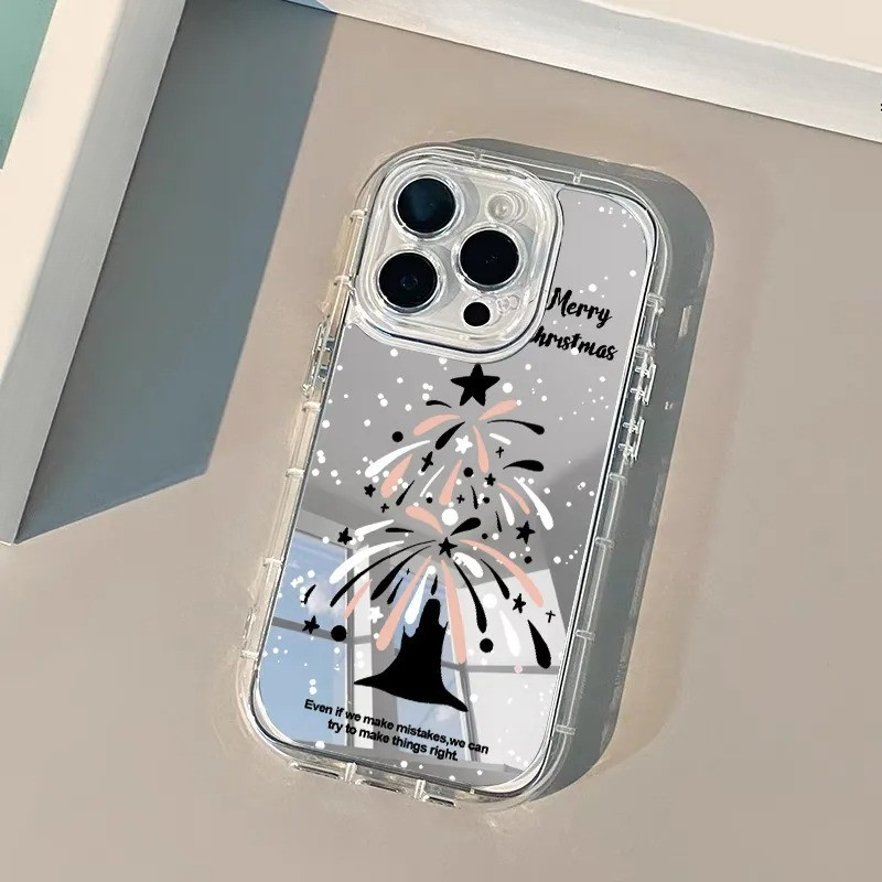 น่ารักต้นคริสต์มาสกระจกเคสโทรศัพท์สําหรับVivo Y39 Y38 Y37 Pro Y36 Y29 Y27 Y27S Y16 Y02 Y02A Y02T Y78