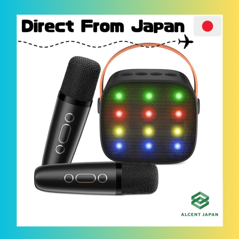 Verkstar Karaoke Microphone Bluetooth Mic Karaoke Set Wireless Microphones 2-Pack Wireless Speaker S