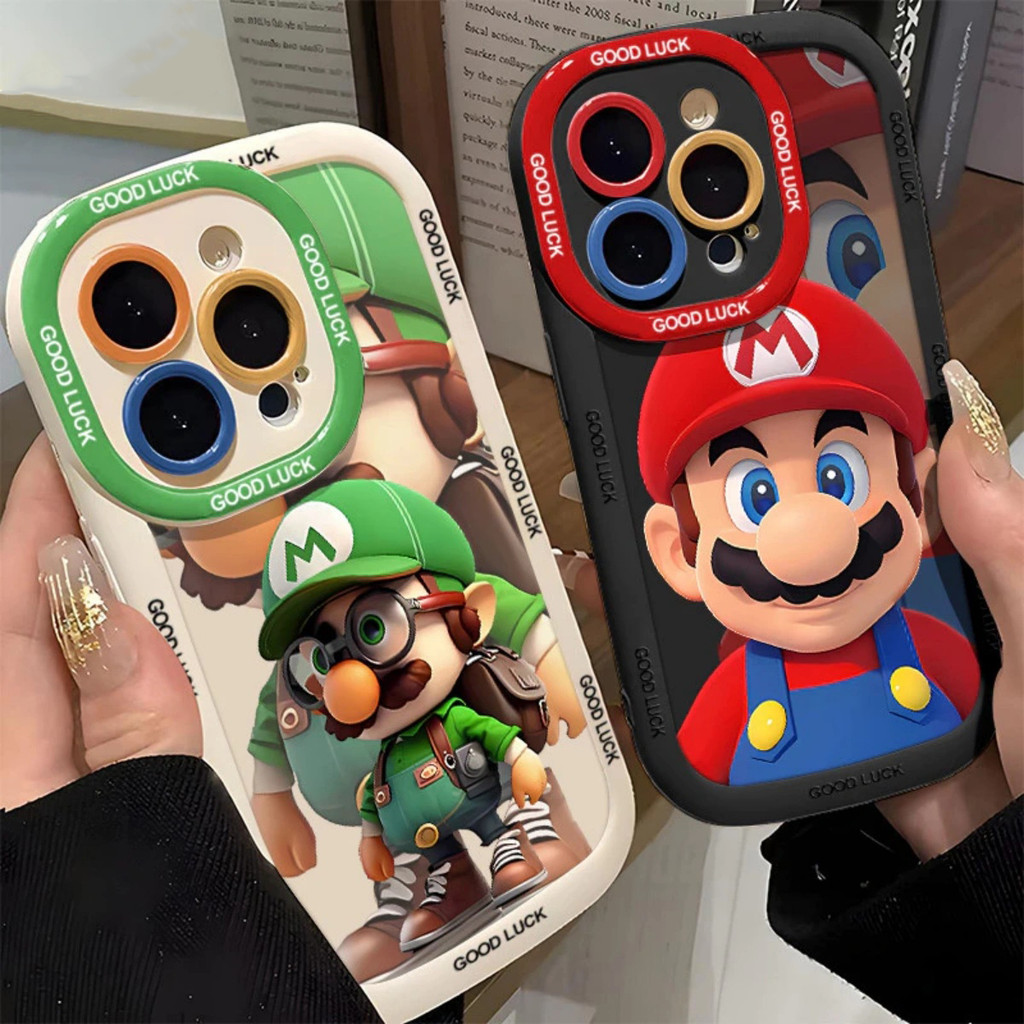 เคสไอโฟน สำหรับ IPhone 13 12 14 17 Air 11 16 15 Pro Max XR Max เคส IPhone Funny Super Mario PFK832A