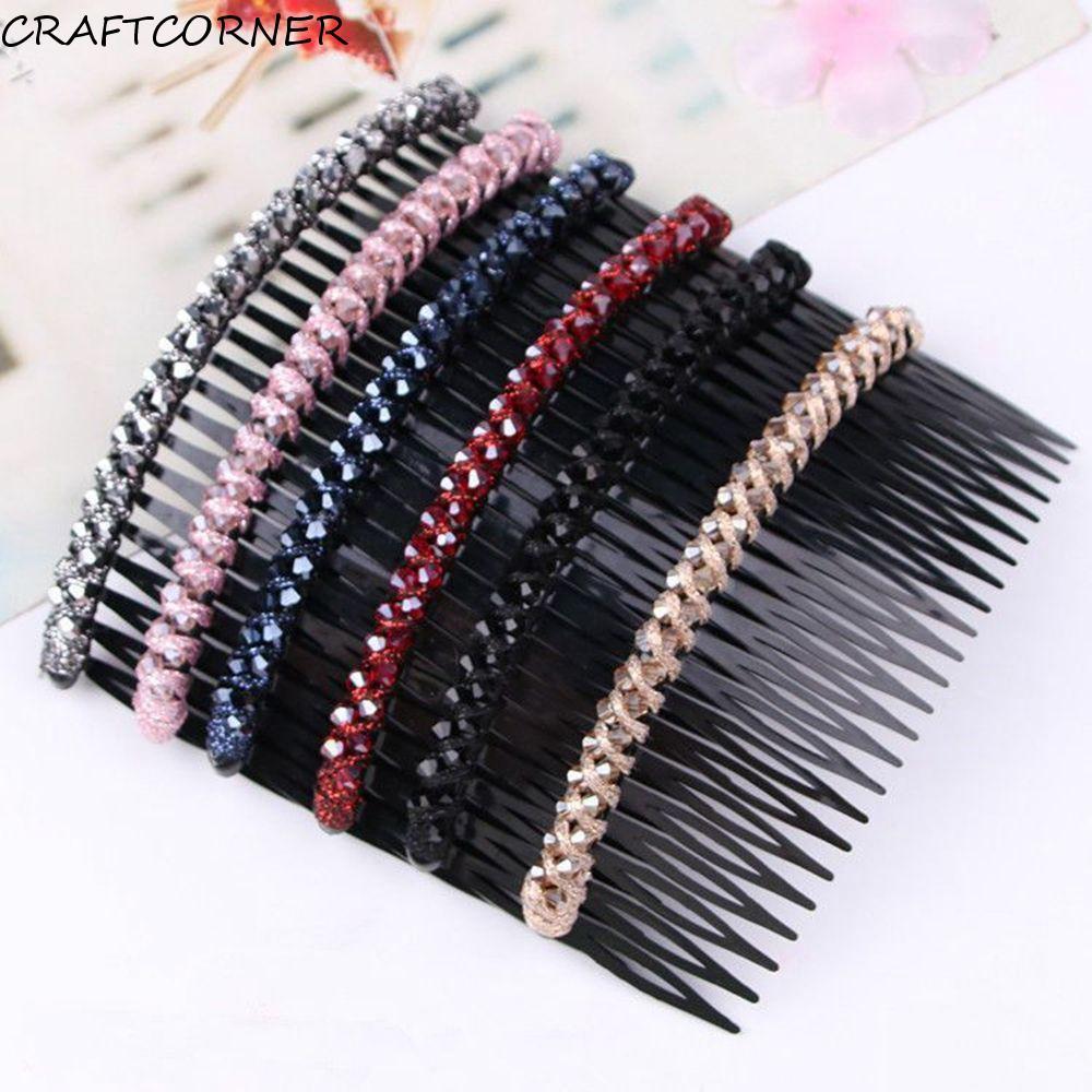 CRAFTCORNER หวีผมและคลิปผม elegance vintage พร้อมแถบคาดศีรษะ เพื่อทรงผมทุกสไตล์