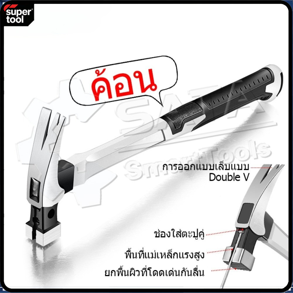 T0098  ค้อน ฆ้อนตอกตะปู ขนาดพกพา แข็งแรง ทนทานมาก – โปรปัง