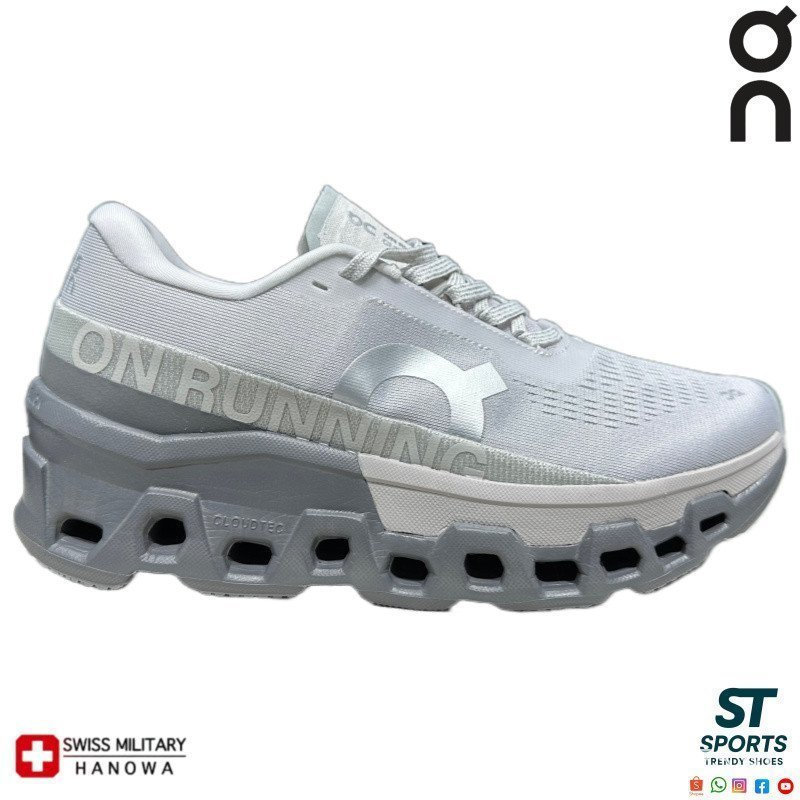 On Cloudmonster 2 รองเท้าวิ่งระบายอากาศพื้นหนาที่ทนต่อการสึกหรอ unisex NTW5