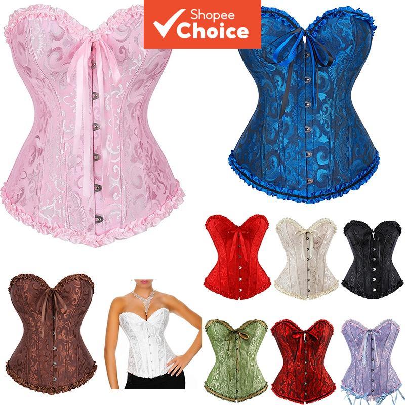 Corset Top เซ็กซี่ลูกไม้ Plus ขนาดดอกไม้ผู้หญิง Bustier Corsets Overbust ชุดชั้นใน Shapewear All Season