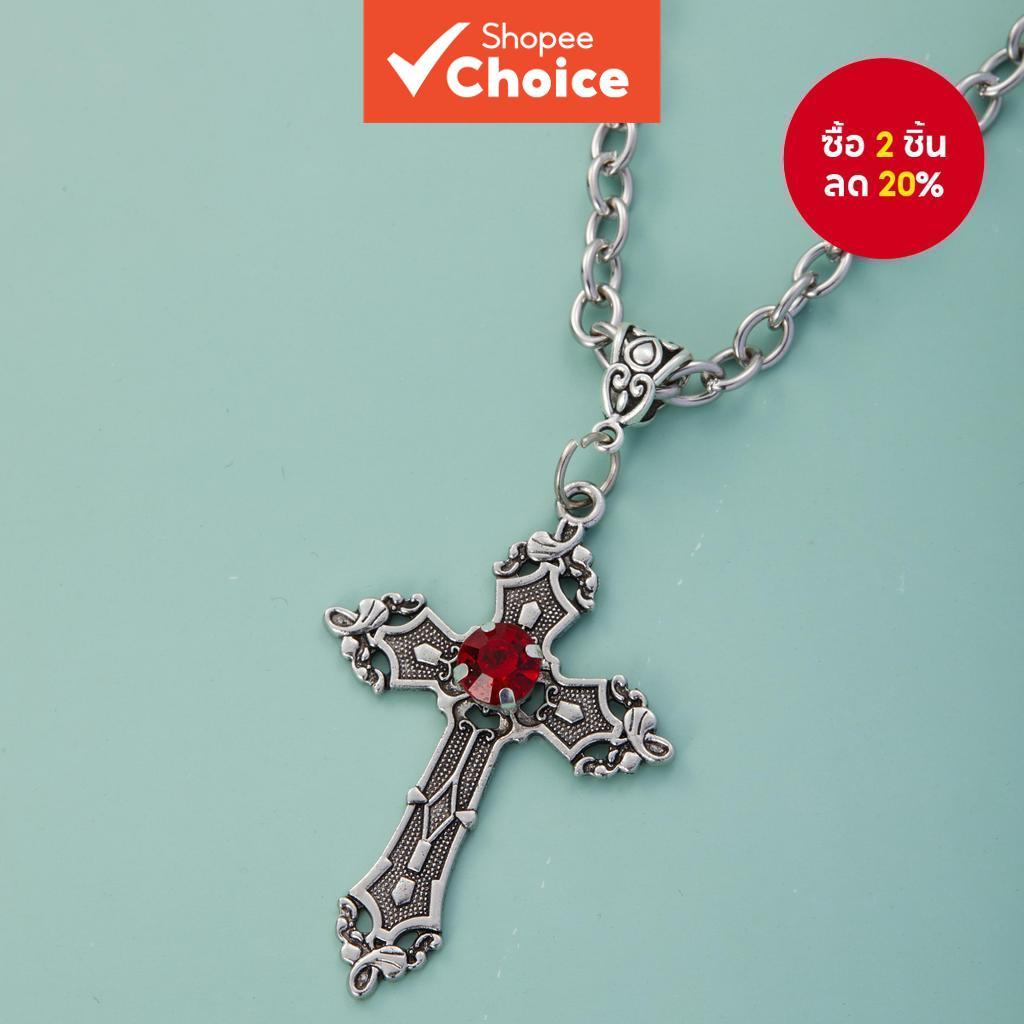 6 Gothic Dark Punk สไตล์สร้อยคอจี้ข้าม – การออกแบบระดับไฮเอนด์ที่ทันสมัยพร้อมรายละเอียด Intricate