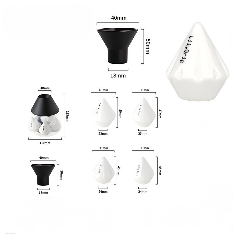 LilyDrip ลิลี่ดริป สำหรับพวง V60 เพิ่มการสกัดกาแฟ วัสดุเซรามิก