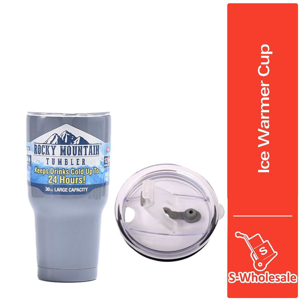 S Rocky Mountain Tumbler 30oz. Amazing Thermos Yeti Cup / Ice Warmer 900ml ภาชนะบรรจุเครื่องดื่มกาแฟ
