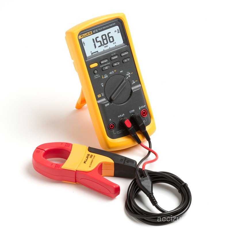 Fluke 87-V มัลติมิเตอร์แบบ True RMS อุตสาหกรรม 87V MAX มัลติมิเตอร์แบบดิจิตอลมัลติฟังก์ชั่นอัตโนมัติ