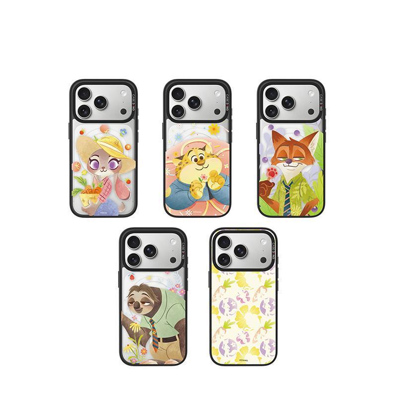 CASEBANG Series Zootopia Bloom Pop Magnetic Case พร้อมฝาหลังแบบเปลี่ยนได้ ป้องกันการตกระดับทหาร เข้ากันได้กับ iPhone 15-17