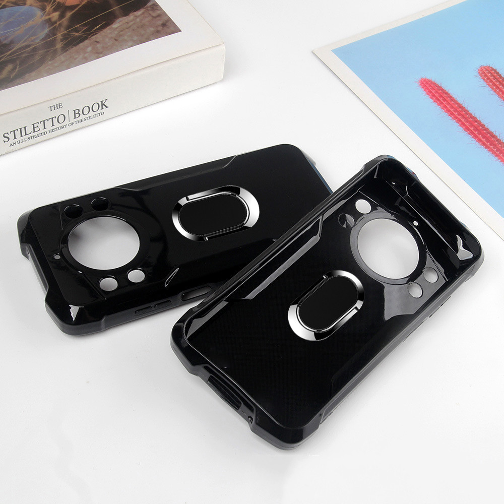 เคสโทรศัพท์ Cubot Kingkong Power 5 ซิลิโคนอ่อนนุ่ม Matte Full Protector กันกระแทกรถ Adsorb ผู้ถือแหว