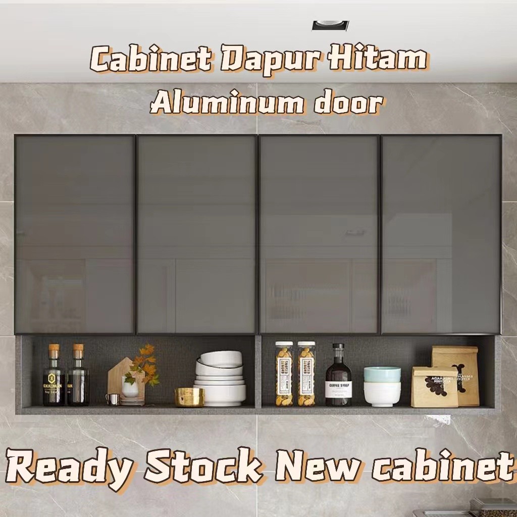 Kabinet Dapur Gantung Top Kitchen Cabinet / Cabinet Dapur Hitam / Cabinet Dapur Gantung / Black Kitc