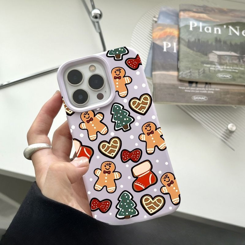 น่ารักคริสต์มาส Gingerbread Man Love เคสโทรศัพท์สําหรับ iQOO 15 13 12 11 Pro 11s U5 U5e U3 U3x ปลอกส