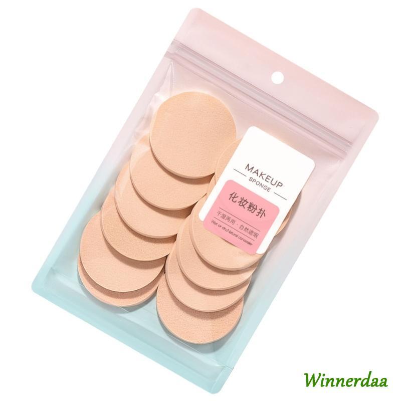 WIN พัฟฟองน้ําแต่งหน้าแฟชั่น 12 ชิ้นสําหรับเครื่องสําอางใบหน้าผสมและทําความสะอาด