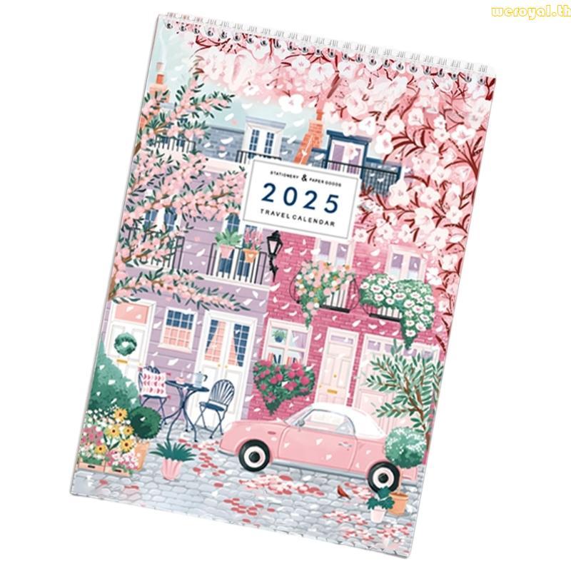 Weroyal 2025 รายเดือน Calendar Planner 12 เดือน จากเดือนมกราคม 2025-December 2025