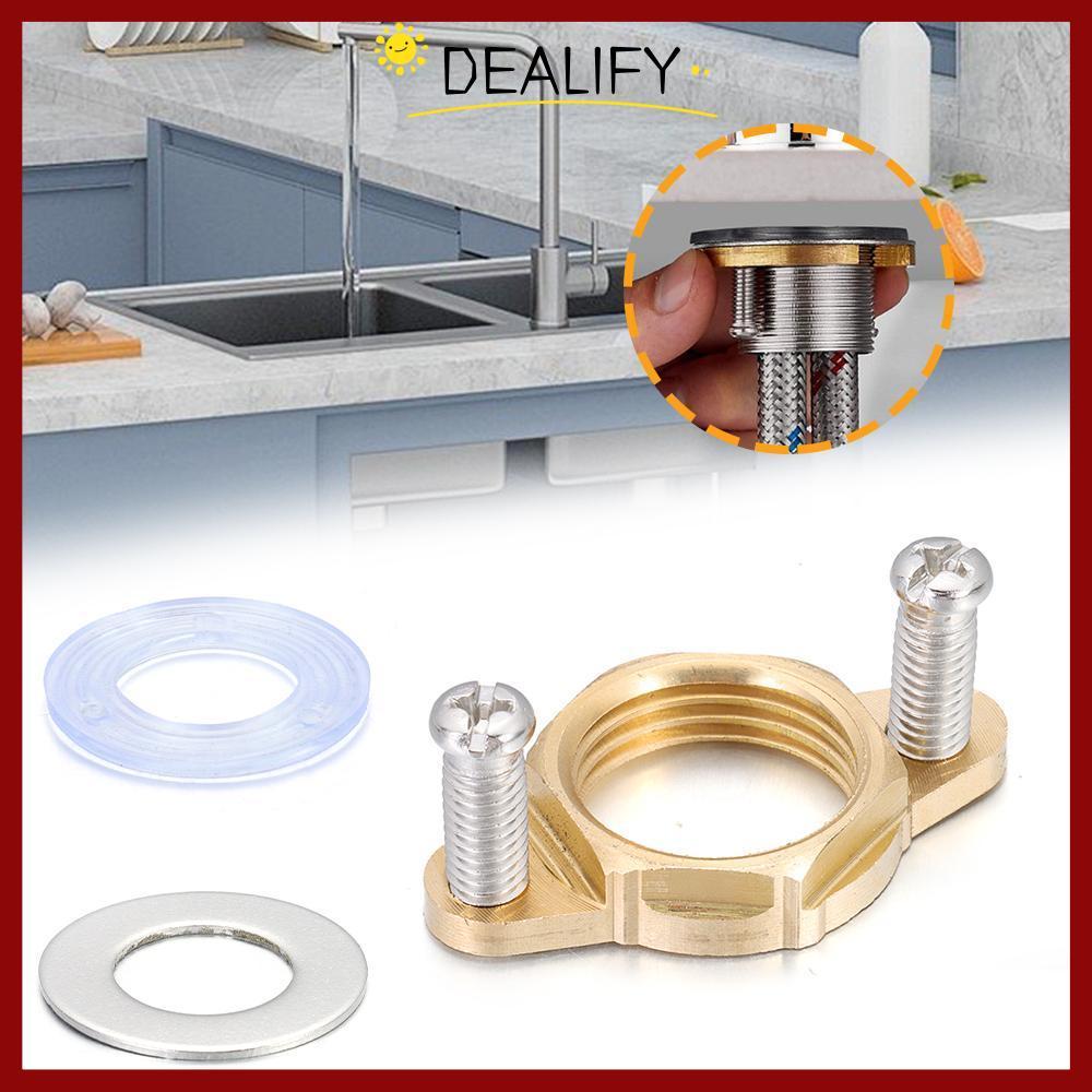DEALIFY ชุดซ่อมก๊อกน้ํา O Type Fastener ทองเหลือง Fixing เครื่องมือ ล็อค Nut Cap ยึดน็อต ล้างอ่างล้างหน้า ชุดครัว