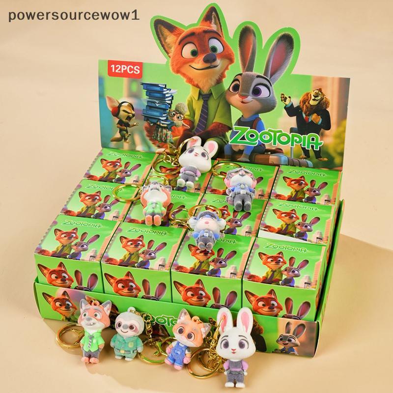 WOW 12 ชิ้น Zootopia กล่องตาบอด สินค้า ของเล่นตุ๊กตา ของขวัญการ์ตูน พวงกุญแจ ของขวัญประณีต ของแต่งบ้