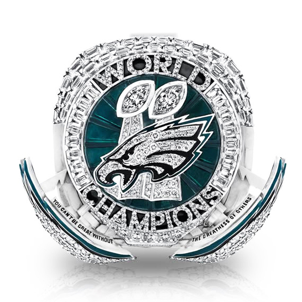 แหวนแชมป์ NFL Philadelphia Eagles ขนาดใหญ่สำหรับผู้ชาย