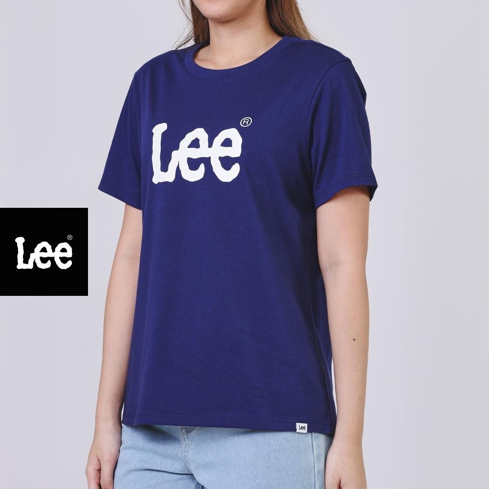 LEE เสื้อยืดแขนสั้นผู้หญิง ทรง Regular รุ่น LE F125WTSSF09 สีกรมท่า
