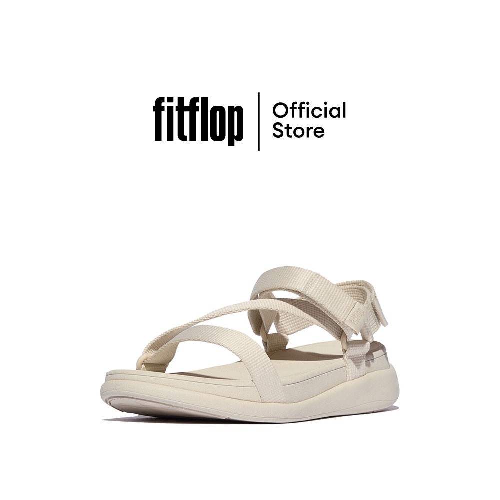 FITFLOP F-MODE GO ADJ.WEBBING Z-STRAP รองเท้าแตะแบบรัดส้นผู้หญิง รุ่น IV8-A99  สี PARIS BEIGE