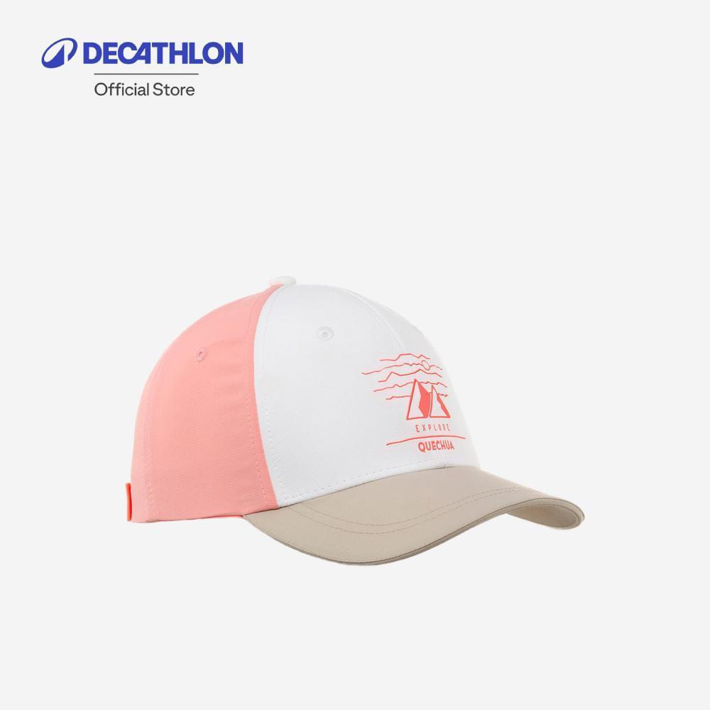 Decathlon Kids' Cap 7-15 Years MH100 หมวกแก๊ปสำหรับเด็ก รุ่น MH100 - White/Pink